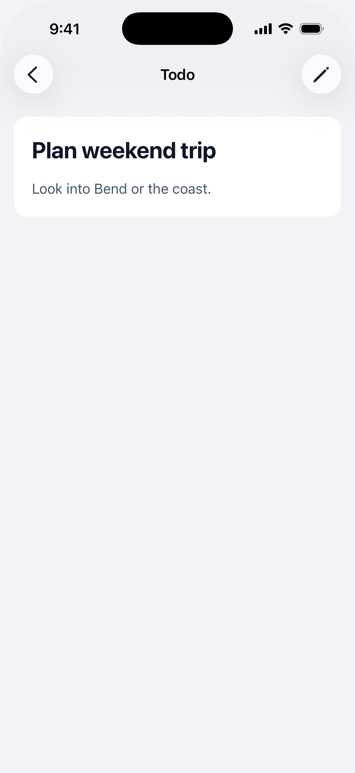 Navbar with a trailing button on iOS
