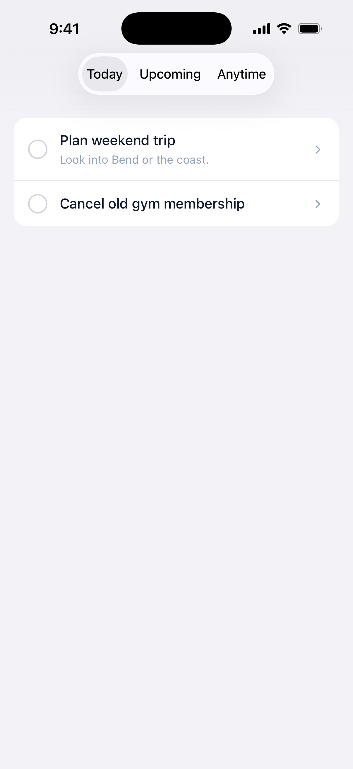 Segmented control in the navigation bar on iOS