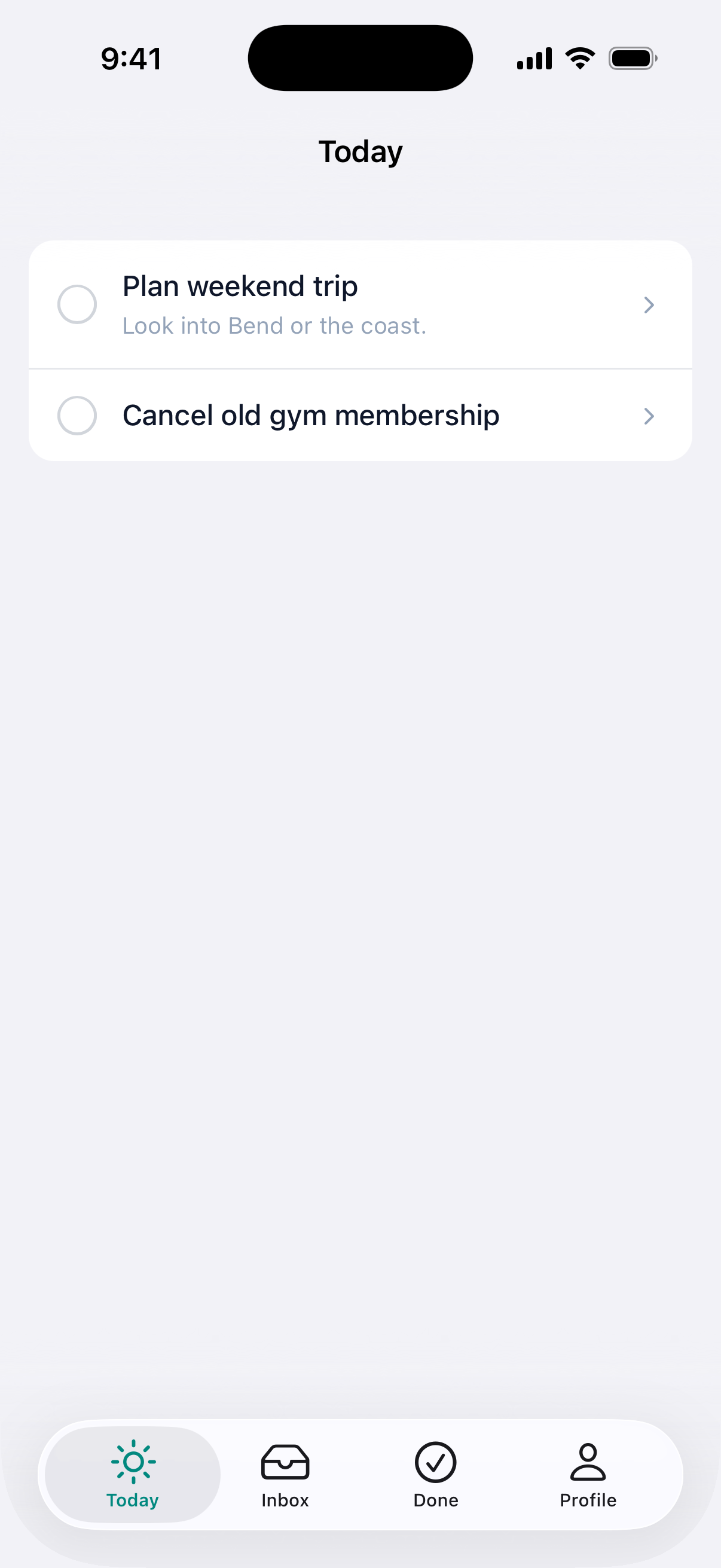 Tab bar on iOS